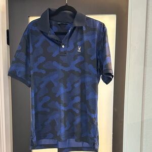 Psycho Bunny Navy and Black Polo